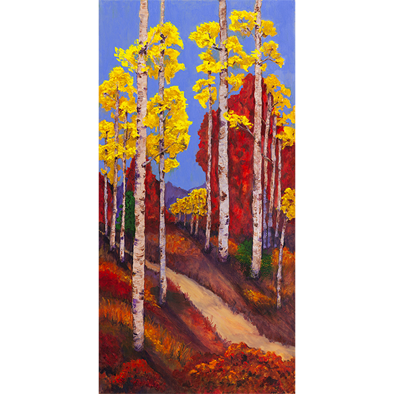 Aspen Path - Landscape Oil Painting