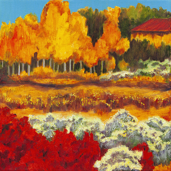 Field in Fall - Landscape Oil Painting