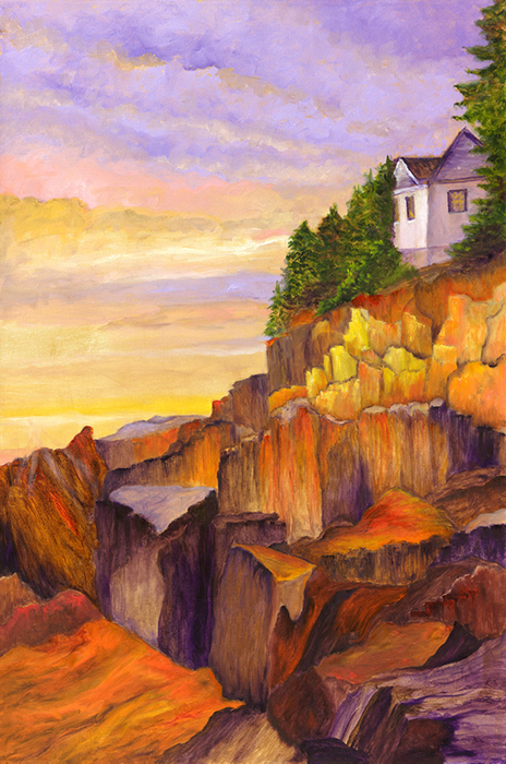 Lavendar in the Cliffs Limited Editions Prints