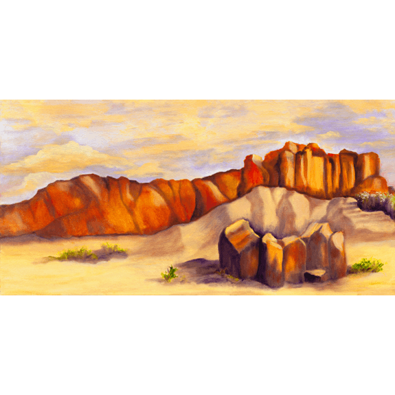 Las Pierdres - Landscape Oil Painting