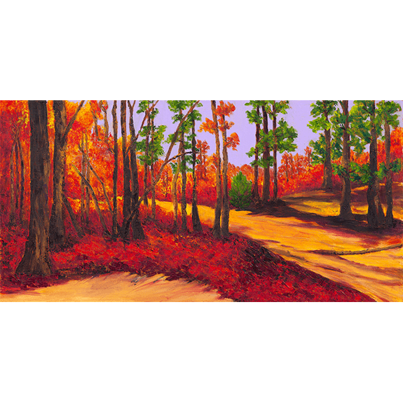 Turquoise Rain - Landscape Oil Painting